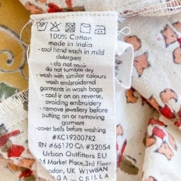 Free People Kinga Csilla Block Lollies Dress Cotton Printed Mini Boho 2 - Picture 5 of 7